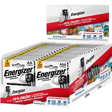 Energizer Display batteries Alkaline Power 16xAA/4+16xAAA/4 BOOKING