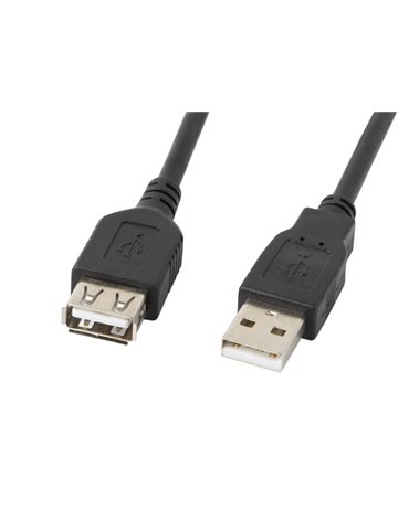 Lanberg CA-USBE-10CC-0030-BK USB-kablar 3 m USB 2.0 USB A Svart