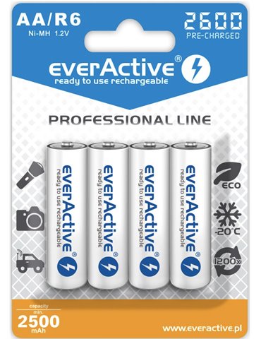 Everactive EVHRL6-2600 hushållsbatteri Laddningsbart batteri Nickel-metallhydrid (NiMH)