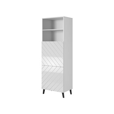 Cama MEBLE Cabinet ABETO 60x40x176.5 cm white/gloss white