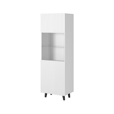 Cama MEBLE Display cabinet PAFOS 60x40x182 cm white matt