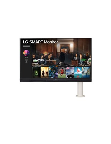 LG 32SQ780S-W platta pc-skärmar 81,3 cm (32") 3840 x 2160 pixlar 4K Ultra HD Vit