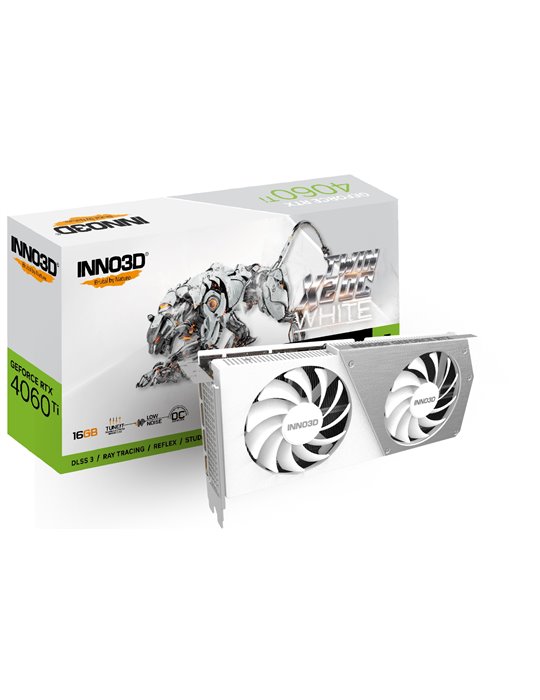 Inno3D N406T2-16D6X-178055W grafikkort NVIDIA GeForce RTX 4060 Ti 16 GB GDDR6 Inno3D N406T2-16D6X-178055W grafikkort NVIDIA GeForce RTX 4060 Ti 16 GB GDDR6