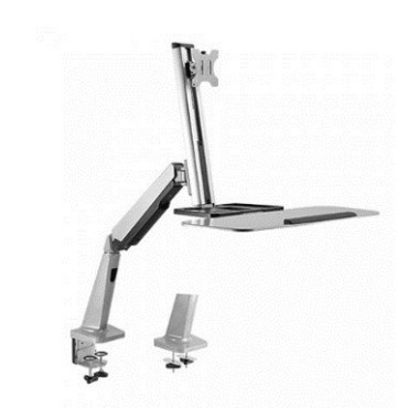 Maclean MC-728 monitor mount / stand 81.3 cm (32") Silver