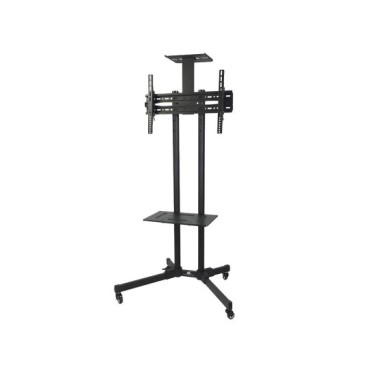 Maclean MC-661 Trolley TV Stand with Mounting Bracket and 2 Shelfs