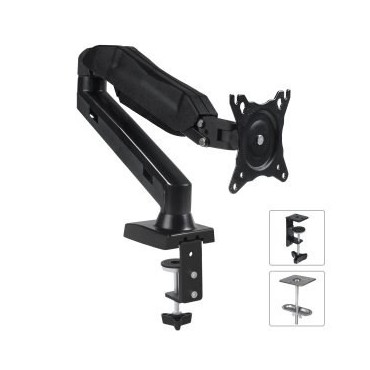 Maclean MC-860 monitor mount / stand 68.6 cm (27") Black Desk