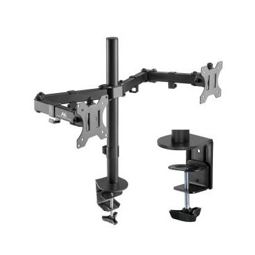 Maclean MC-884 monitor mount / stand 81.3 cm (32") Black Desk