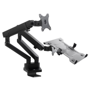 Maclean MC-813 Dual Desk Mount for a Monitor and a Laptop 17 "-32" 2x8kg VESA 75x75, 100x100