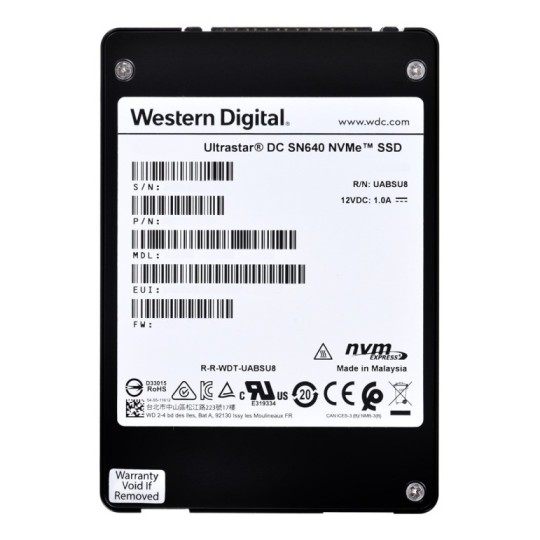 SSD Western Digital Ultrastar DC SN640 7.68TB U.2 NVMe PCIe 3.0 WUS4CB080D7P3E3 (0.8 DWPD) SSD Western Digital Ultrastar DC SN640 7.68TB U.2 NVMe PCIe 3.0 WUS4CB080D7P3E3 (0.8 DWPD)