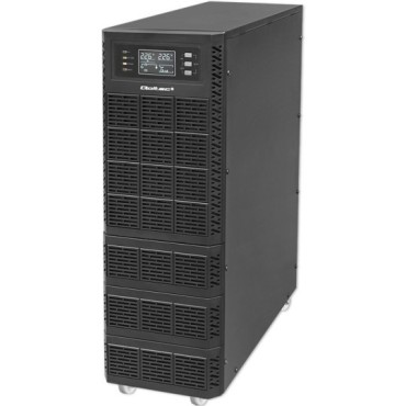 Qoltec 52284 Uninterruptible Power Supply UPS | 10kVA | 10000W | Power factor 1.0 | LCD | EPO | USB | On-line