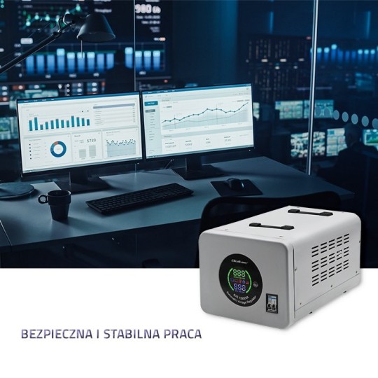 Qoltec 50727 Automatic Voltage Stabilizer AVR 10000VA