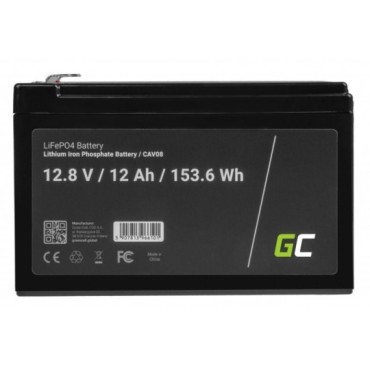 Green Cell CAV08 vehicle battery Lithium Iron Phosphate (LiFePO4) 12 Ah 12.8 V Marine / Leisure