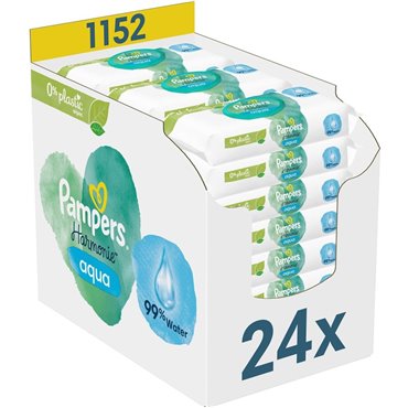 Pampers Harmonie Plastic-Free wet wipes 24x48 pcs