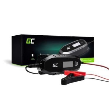 Green Cell Charger for accumulators 6V 12V 4A with diagnostics function 6/12 V Black