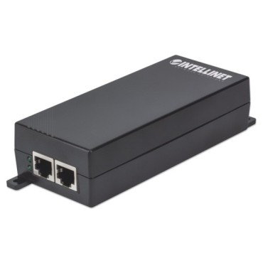 Intellinet Gigabit High-Power PoE+ Injector,1 x 30 W Port, IEEE 802.3at/af Compliant, Plastic Housing