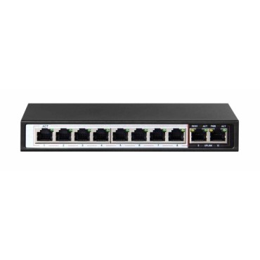 Extralink EX.3906 network switch Unmanaged L2 Fast Ethernet (10/100) Power over Ethernet (PoE) 1U Black