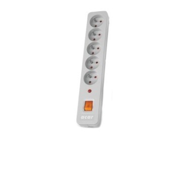 HSK DATA ALP-ACARX5-----113 power extension 3 m 5 AC outlet(s) Indoor Grey