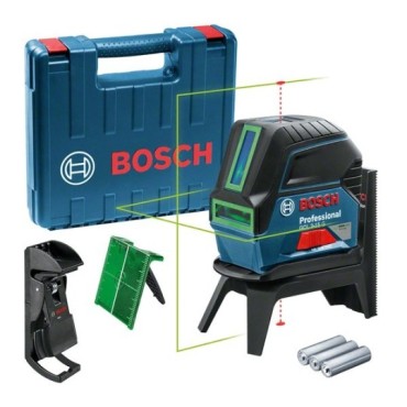 BOSCH GCL CROSS LINE POINT LASER 2-15 G + RM1 HOLDER, GREEN BEAM