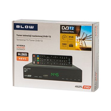 BLOW Tuner dekoder DVB-T2 BLOW 4625FHD H.265 H.265 V2