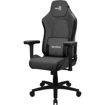 Aerocool CROWNASHBK  Ergonomic Gaming Chair  Adjustable Cushions  AeroWeave Technology  Black
