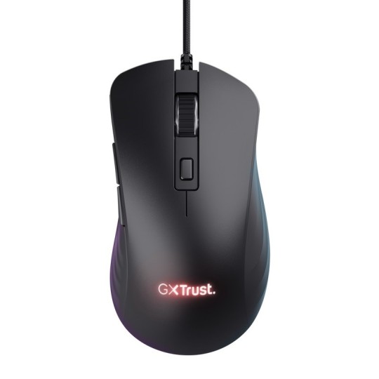 Trust GXT924 YBAR+ datormöss högerhand USB Type-A Optisk 25600 DPI