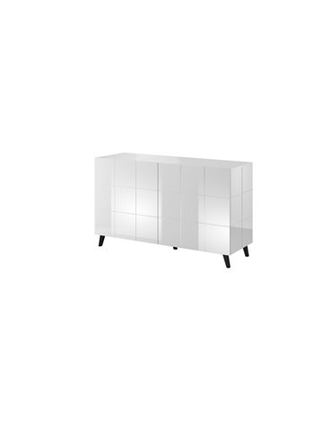 Cama MEBLE Cama sideboard 2D REJA white gloss/white gloss