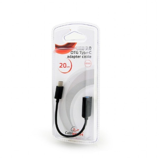 Gembird AB-OTG-CMAF2-01 USB-kablar 0,2 m USB C USB A Svart
