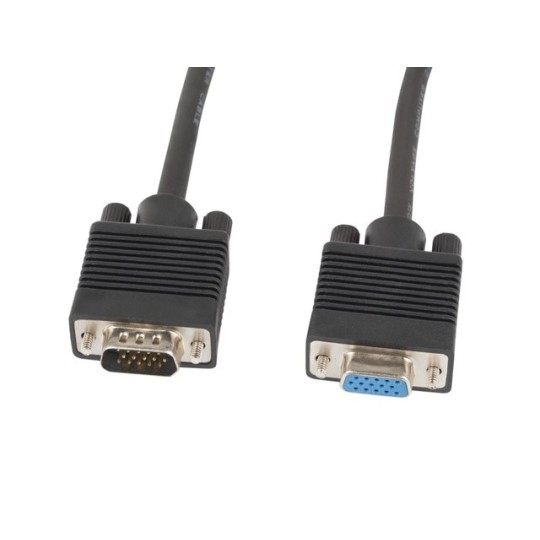 Lanberg CA-VGAC-10CC-0018-B+ VGA-kabel 1,8 m VGA (D-Sub) Svart
