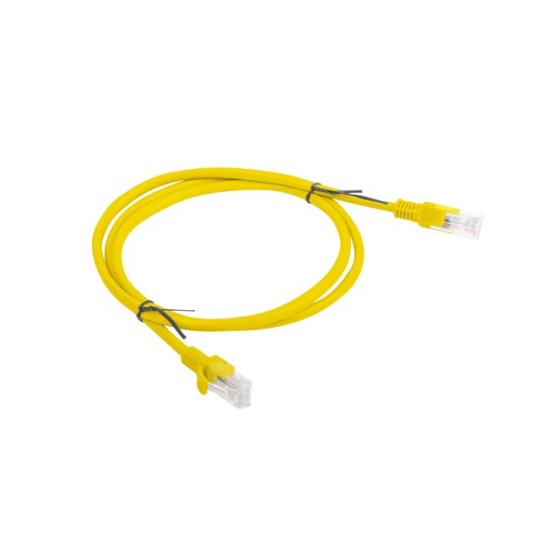 Lanberg PCU5-10CC-0100-Y nätverkskablar Gul 1 m Cat5e U/UTP (UTP)