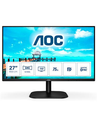 AOC B2 27B2QAM LED display 68,6 cm (27") 1920 x 1080 pixlar Full HD Svart