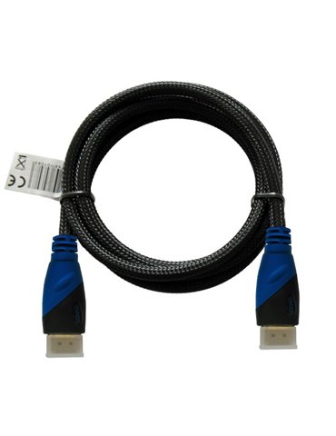 Savio CL-48 HDMI-kabel 2 m HDMI Typ A (standard) Svart, Blå