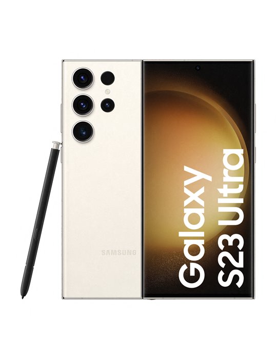 Samsung Galaxy S23 Ultra SM-S918B 17,3 cm (6.8") Dubbla SIM-kort Android 13 5G USB Type-C 8 GB 256 GB 5000 mAh Gräddfärgad Samsung Galaxy S23 Ultra SM-S918B 17,3 cm (6.8") Dubbla SIM-kort Android 13 5G USB Type-C 8 GB 256 GB 5000 mAh Gräddfärgad