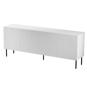 Cama MEBLE JUNGLE chest 190x40.5x74.5 white matt + black legs