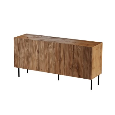 Cama MEBLE JUNGLE chest of drawers 152x40.5x74.5 oak wotan + black legs