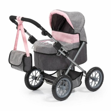 bayer Doll pram BAYER Design 13033AB Trendy deep Gray  Pink