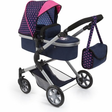 bayer Doll pram BAYER Design 18154AA City Neo deep Pink  Black