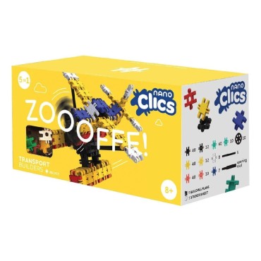 Building blocks Nano Clics - Transport Builders - 250 elements (NC007)