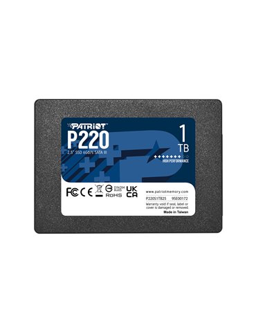 Patriot Memory P220 1TB 2.5" Serial ATA III