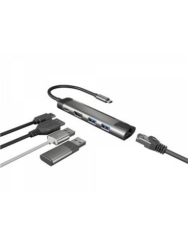 NATEC Fowler Go USB 3.2 Gen 1 (3.1 Gen 1) Type-C Rostfritt stål