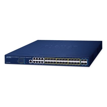 PLANET GS-5220-16S8CR network switch Managed L2+ Gigabit Ethernet (10/100/1000) 1U Blue