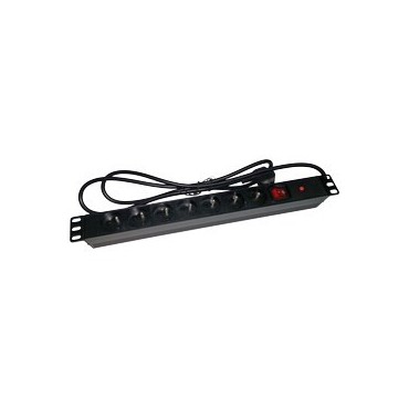 Alantec PZ071U power extension 1.8 m 7 AC outlet(s) Indoor Black