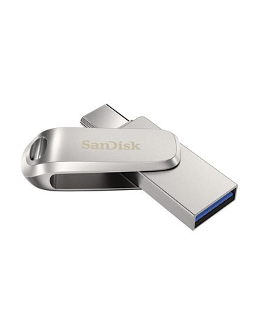 SanDisk Ultra Dual Drive Luxe USB-sticka 32 GB USB Type-A / USB Type-C 3.2 Gen 1 (3.1 Gen 1) Rostfritt stål