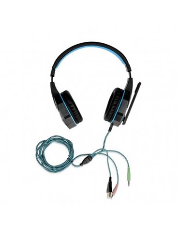 iBox X8 Headset Kabel Huvudband Spela Svart, Blå