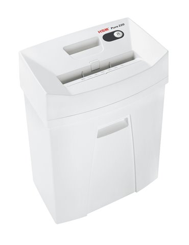 HSM Pure 220 dokumentförstörare Partikelsnitt 22,5 cm Vit