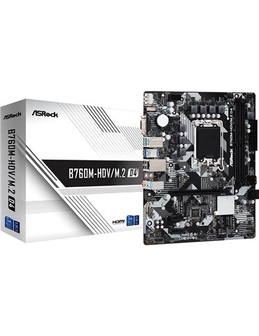 Asrock B760M-HDV/M.2 D4 Intel B760 LGA 1700 micro ATX