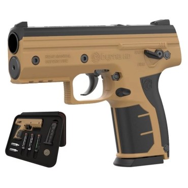 byrna Pistol for rubber and pepper bullets BYRNA HD TAN cal.68 CO2 8 g Brown (BK68300-TAN)