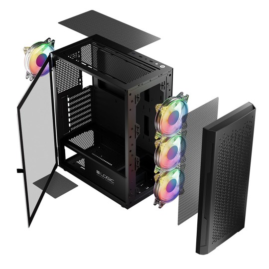 Logic ARAMIS ARGB MINIDI USB 3.0 Case Black Logic ARAMIS ARGB MINIDI USB 3.0 Case Black