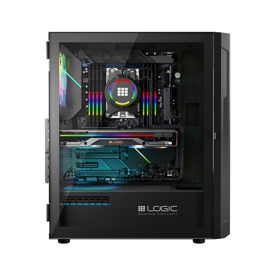 Logic ARAMIS ARGB MINIDI USB 3.0 Case Black