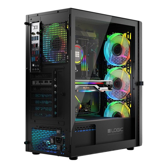 Logic ARAMIS ARGB MINIDI USB 3.0 Case Black