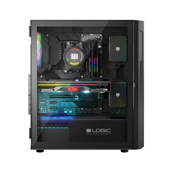 Logic ARAMIS ARGB MINIDI USB 3.0 Case Black